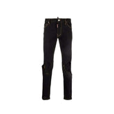 Dsquared² Black Cotton Slim Fit Jeans